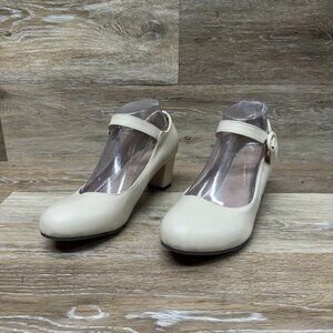 IDIFU Mary Jane Style Cream Pump Women's Size EU 41